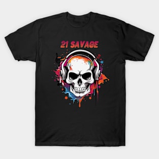 skull 21 savage T-Shirt